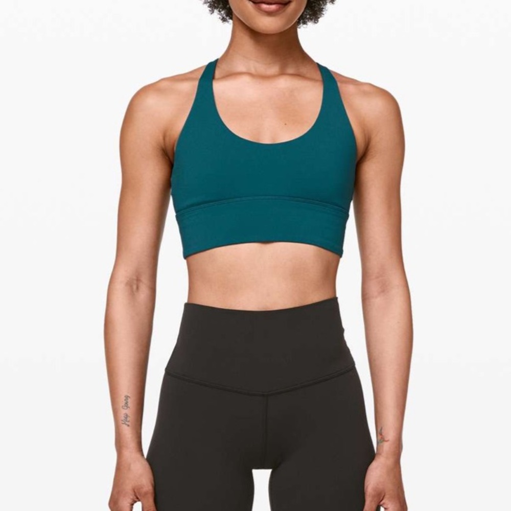 lululemon free to be moved Bermuda Teal Sports Bra - Picture 2 of 5